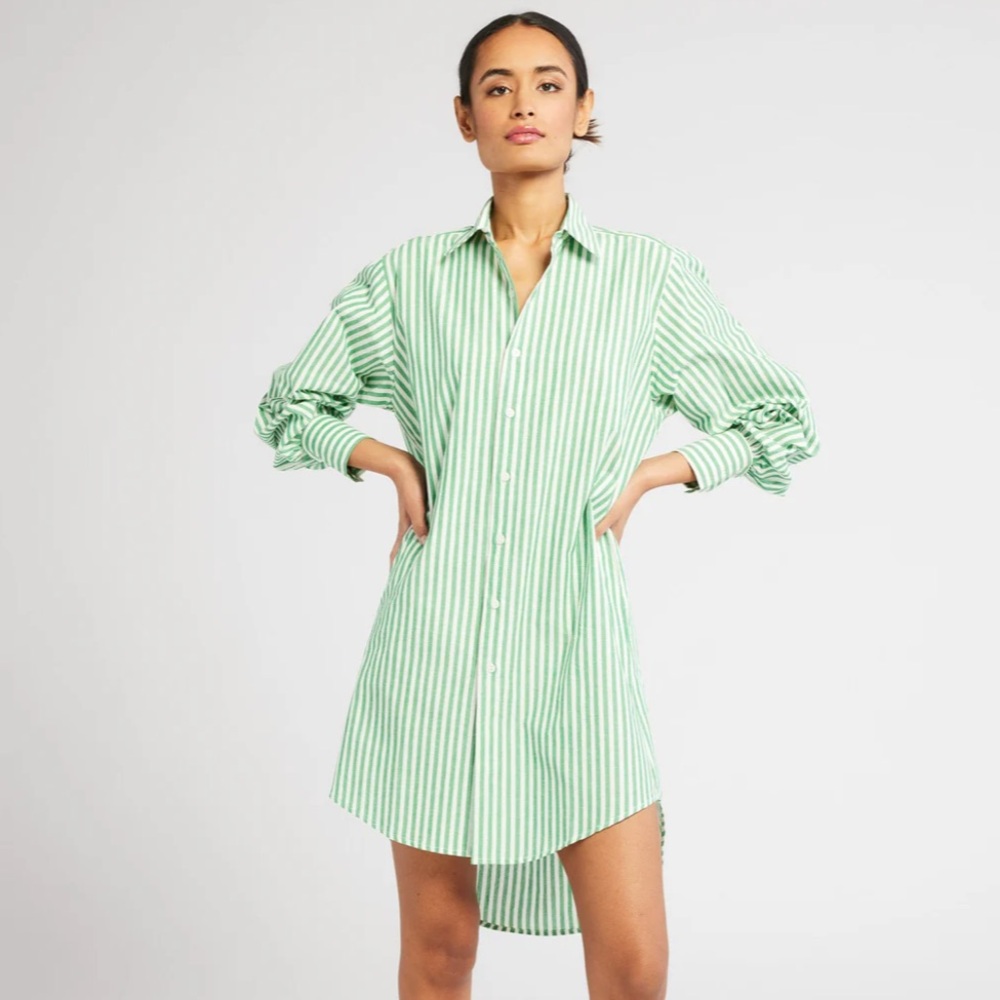 Mille Holly Dress in Blue/White Stripes